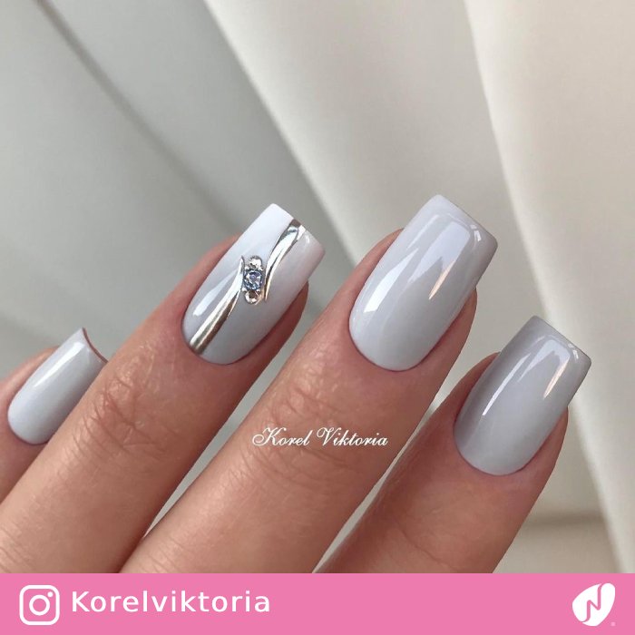 Wedding Ring Inspired Nail Art